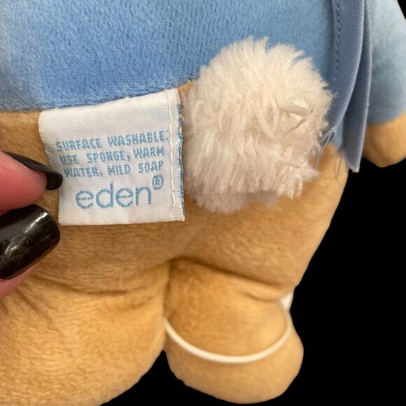 Vintage Eden Musical Bunny Plush Peter Rabbit Toy Stuffed Animal NO Sound READ - Picture 3 of 9